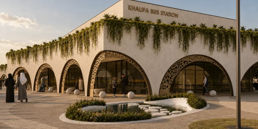 Traditional option exterior, Khalifa City Bus Station
