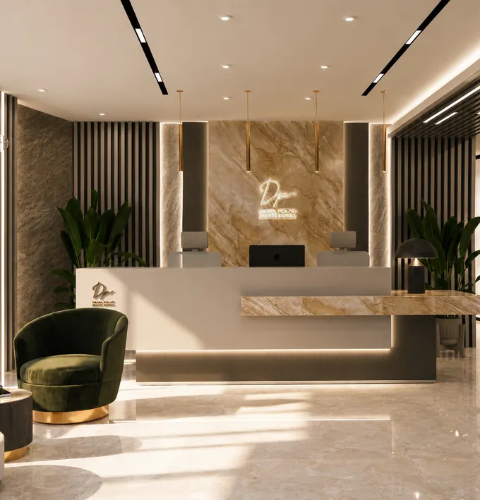 Reception desk
