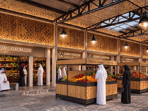 Fruit and vegetable hall